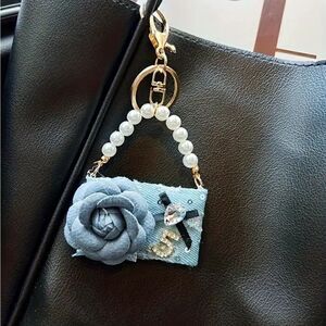 CAMELLIA DENIM NWT PURSE CHARM